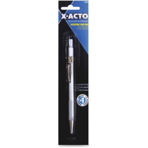 x acto x3209 retractable blade knife retractable, pocket clip, lightweight carbon steel aluminum 1 each