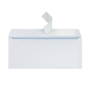 #10 security envelopes, 4 1/8" x 9 1/2", clean seal, white, box of 500