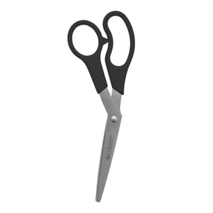 westcott all purpose value stainless steel scissors, 8", bent, black